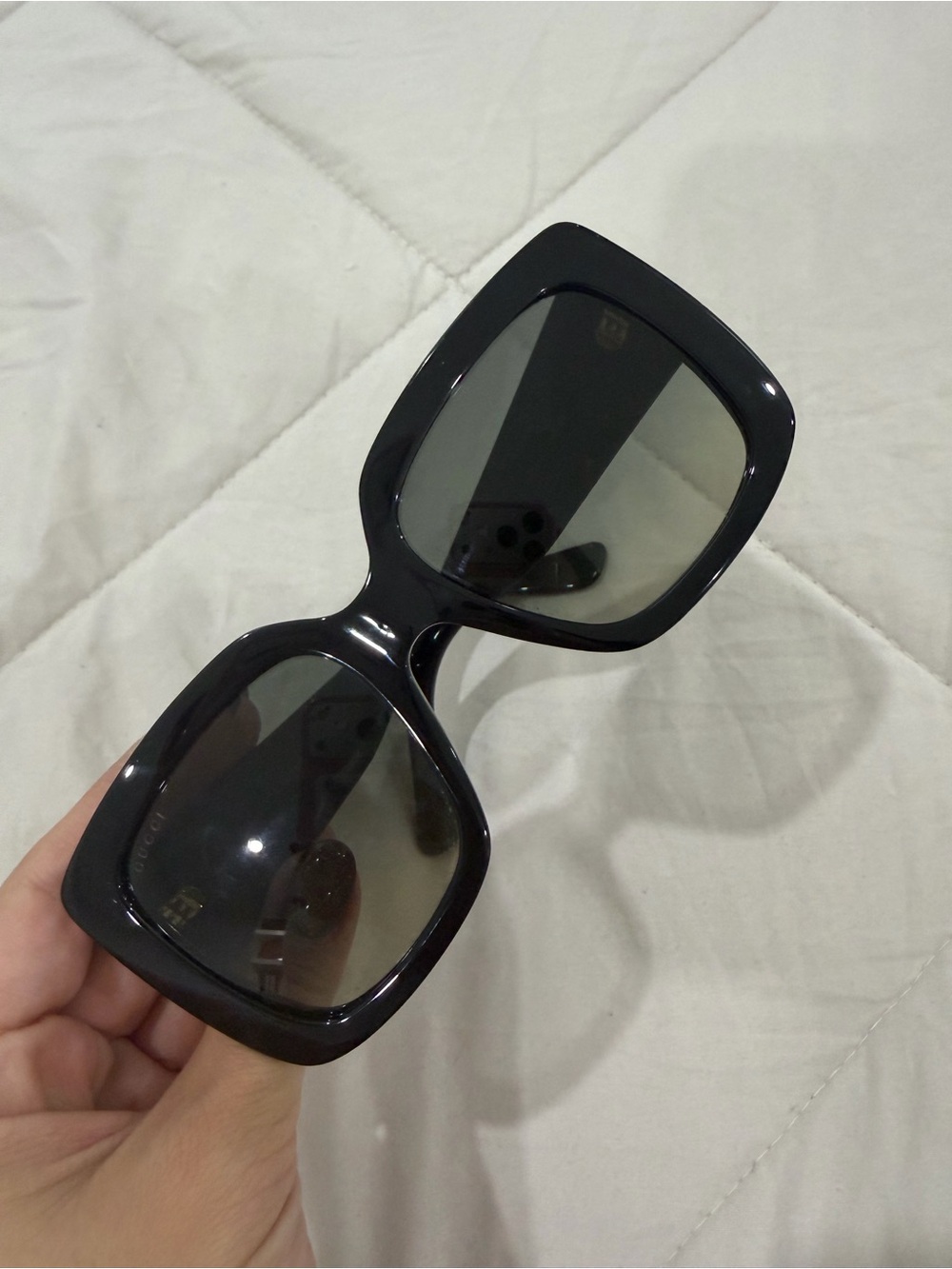 Gucci Black Oversized Square Sunglasses